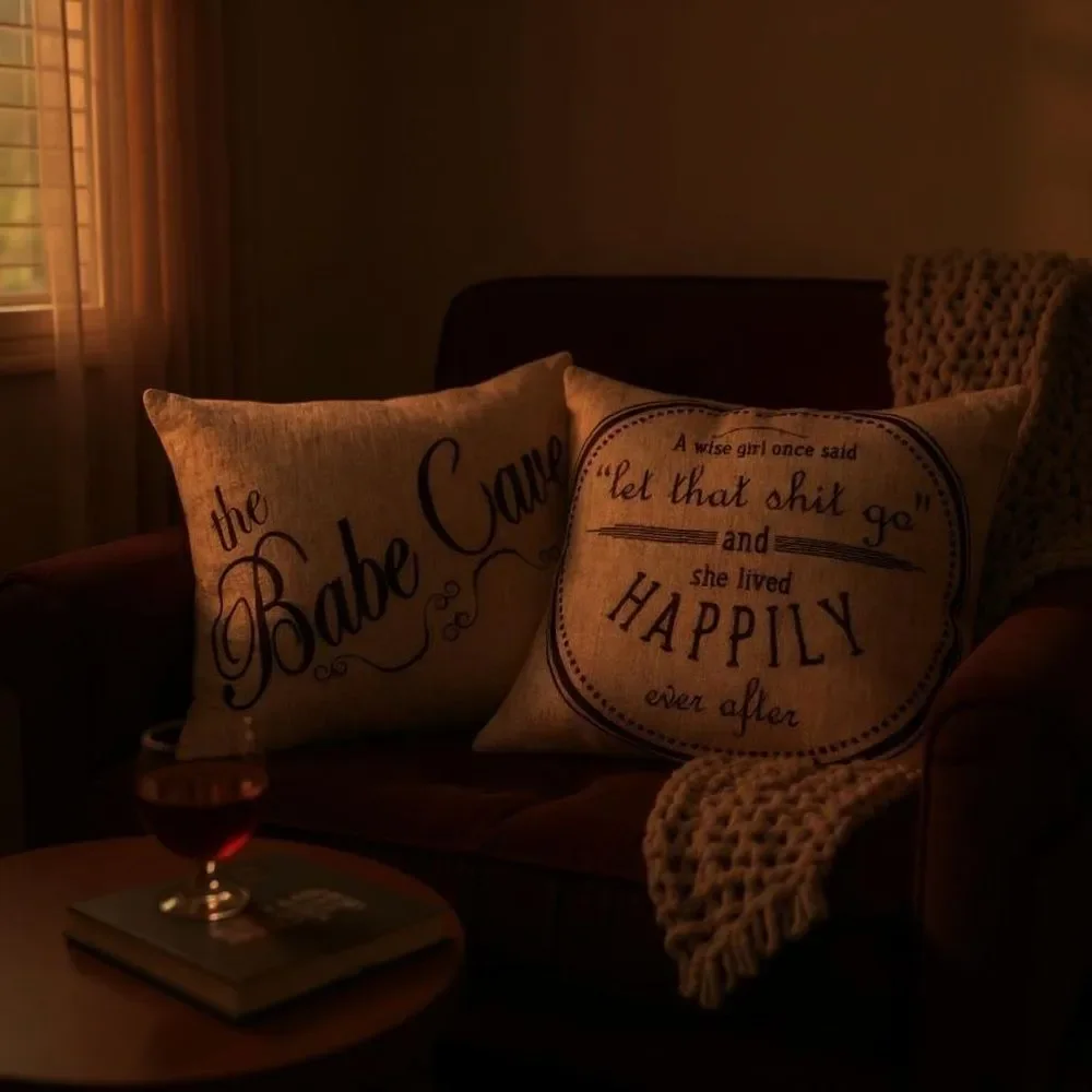 Babe Cave Double-Sided Throw Pillow